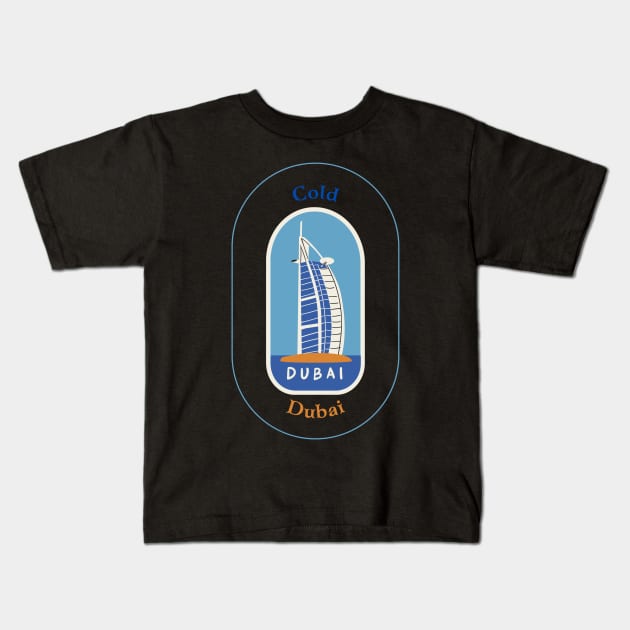 Cold UAE Kids T-Shirt by soubamagic